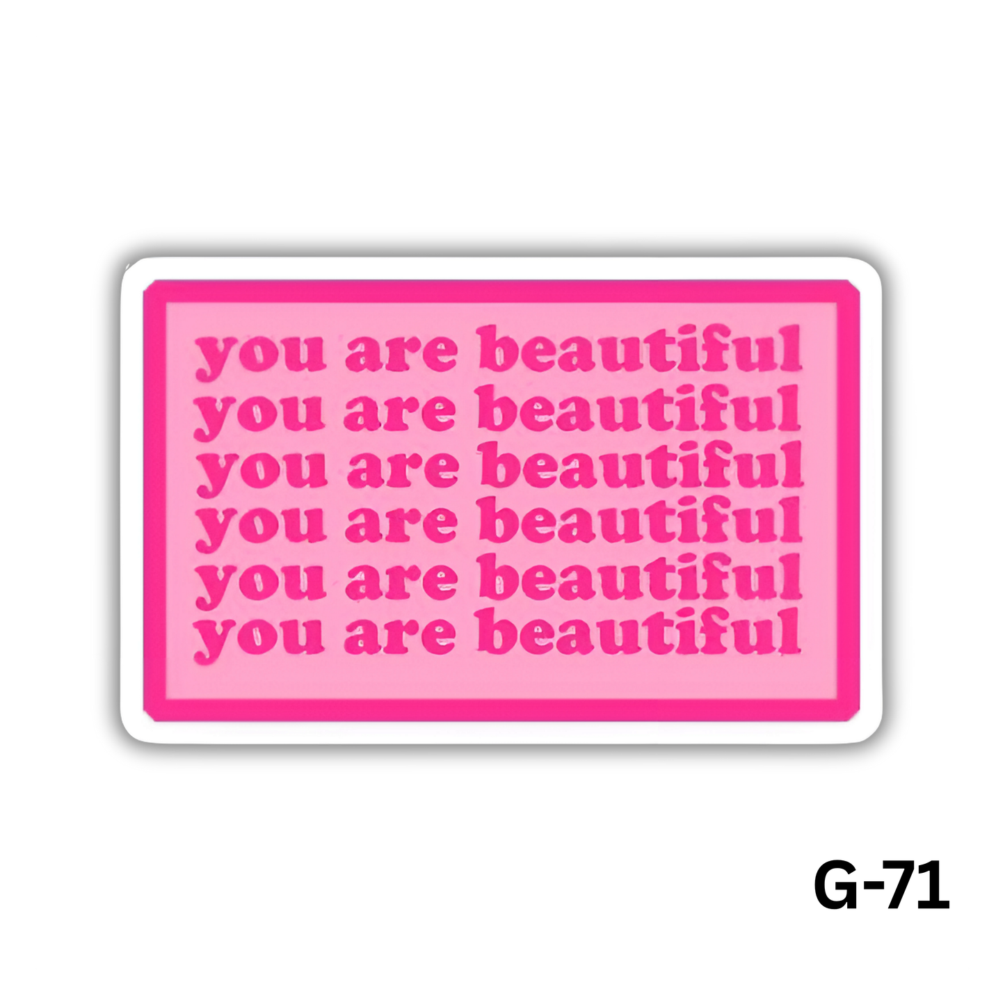 You Are Beautiful Pattern Sticker (G-71)