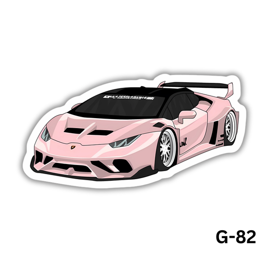 Lamborghini Huracan Pink Sticker (G-82)