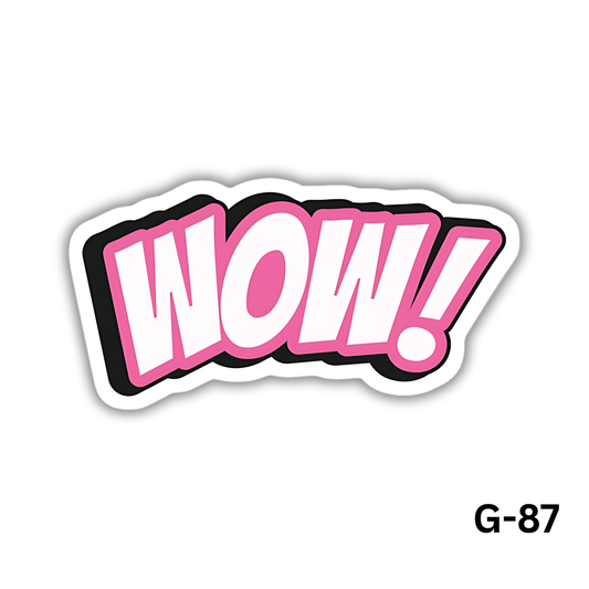 WOW Sticker (G-87)