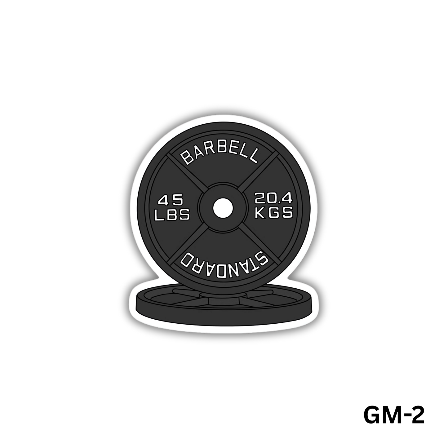 45Ib Barbell Weight Plate Sticker(GM-2)