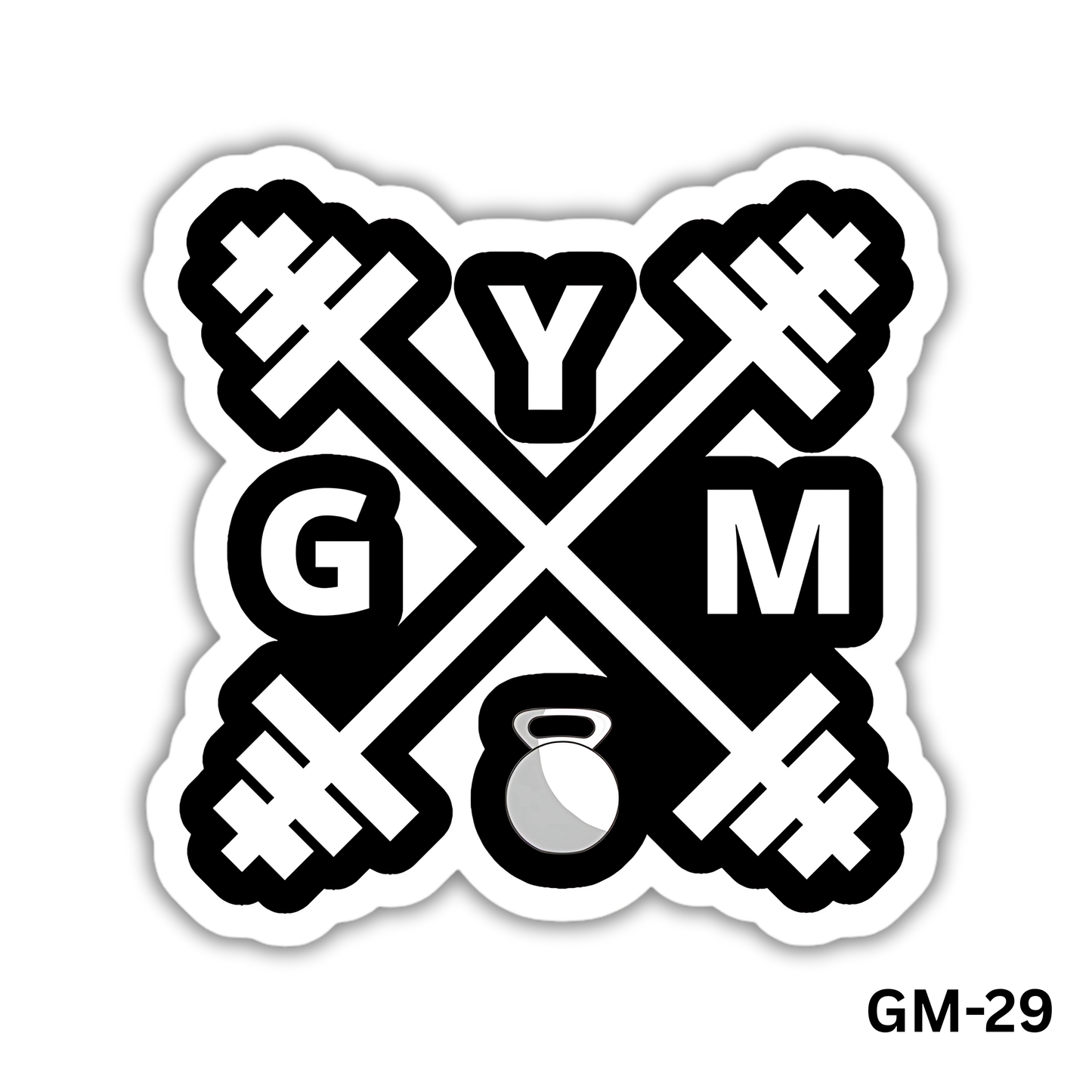 GYM Cross sticker (GM-29)