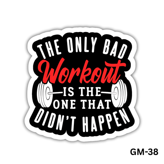 WORKOUT STICKER (GM-38)