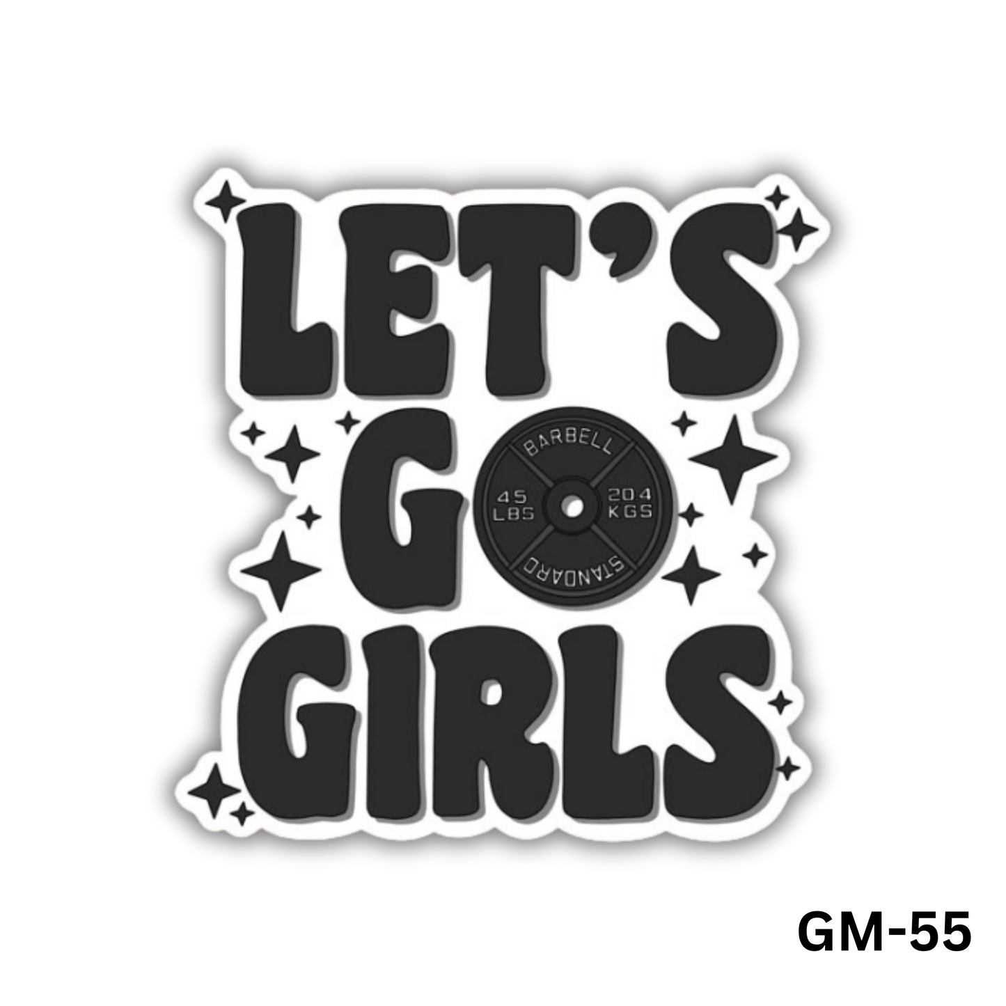 Let's Go Girls Lifting Sticker (GM-55)