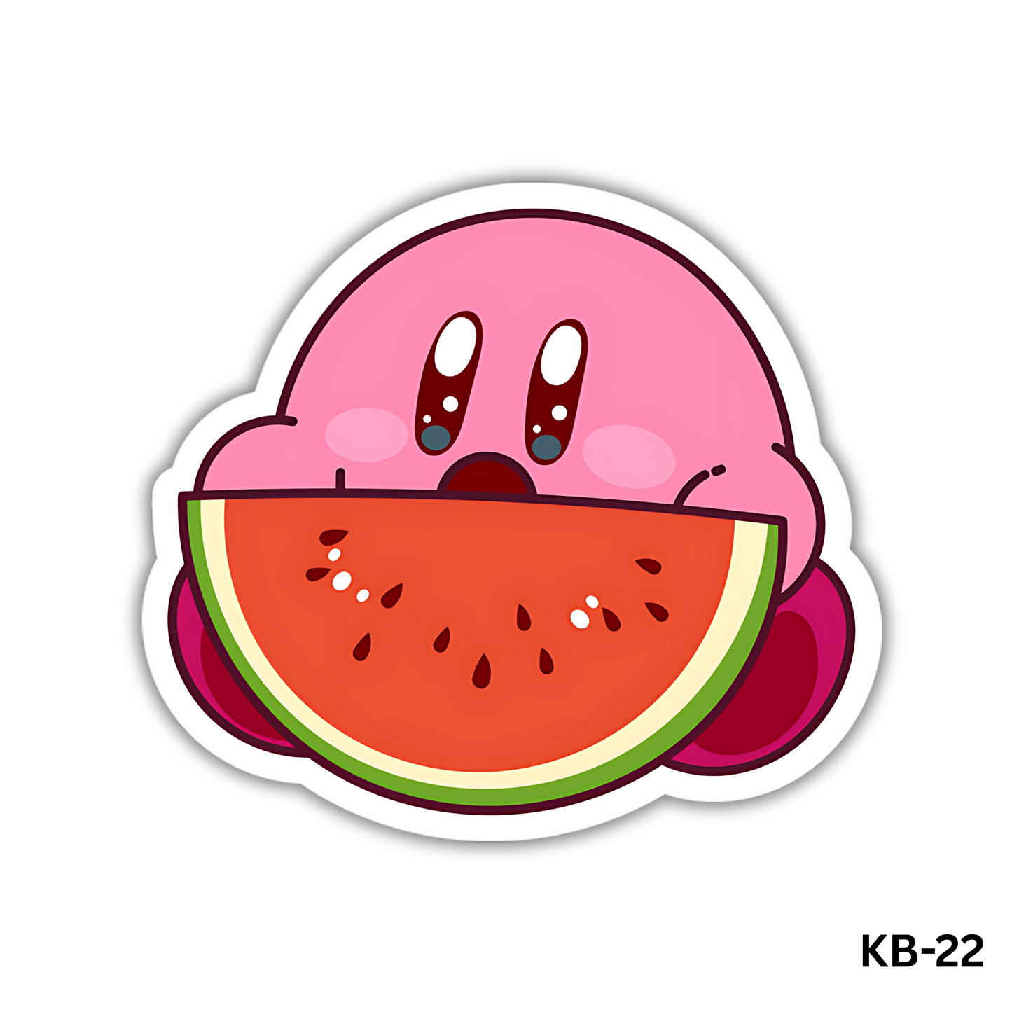 Kirby eating Watermelons(KB-22)