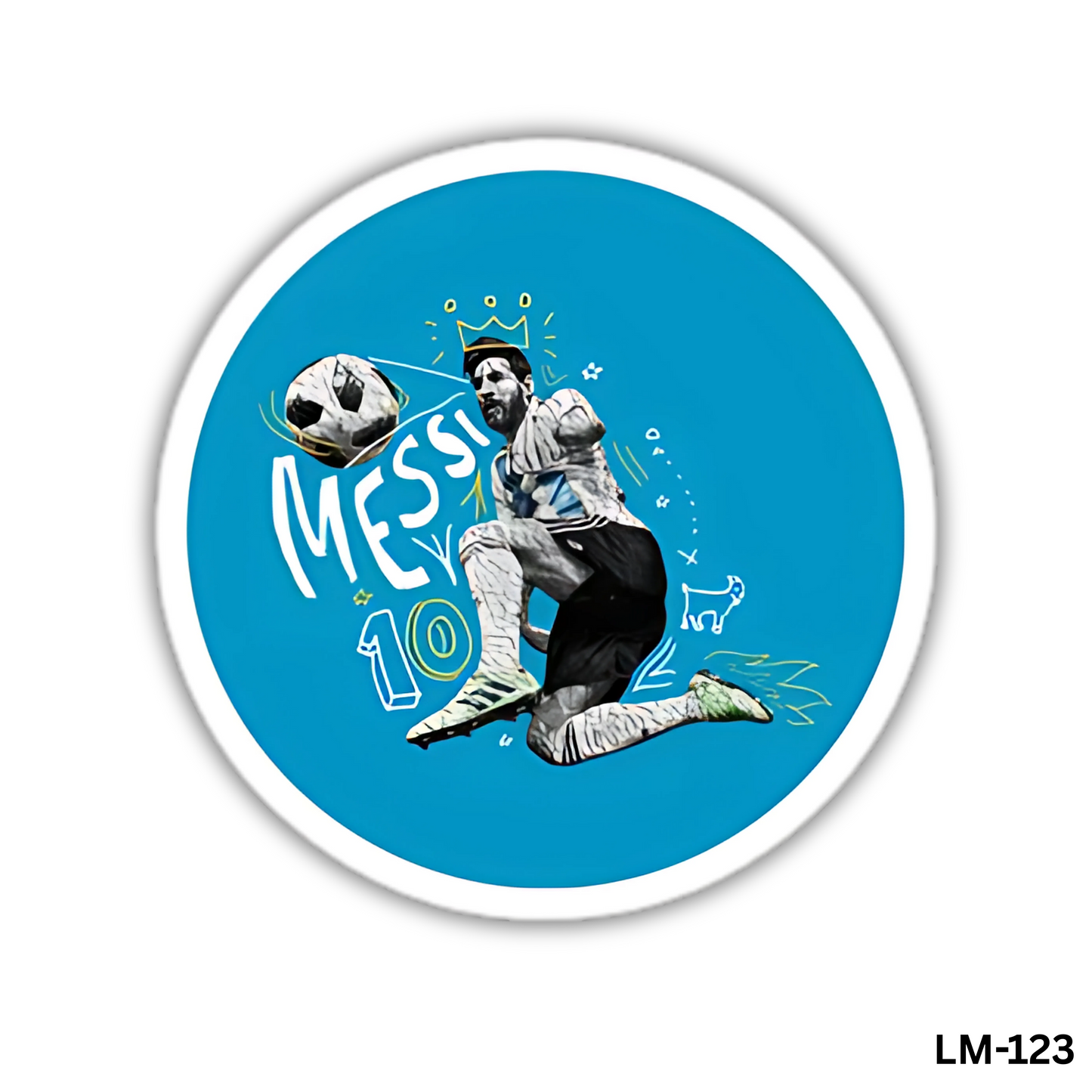 messi blue and white logo(LM-123)
