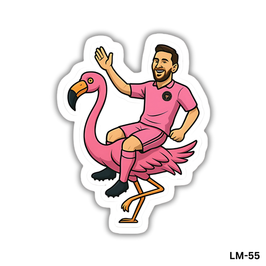 Messi on a Pink flamingo(LM-55)