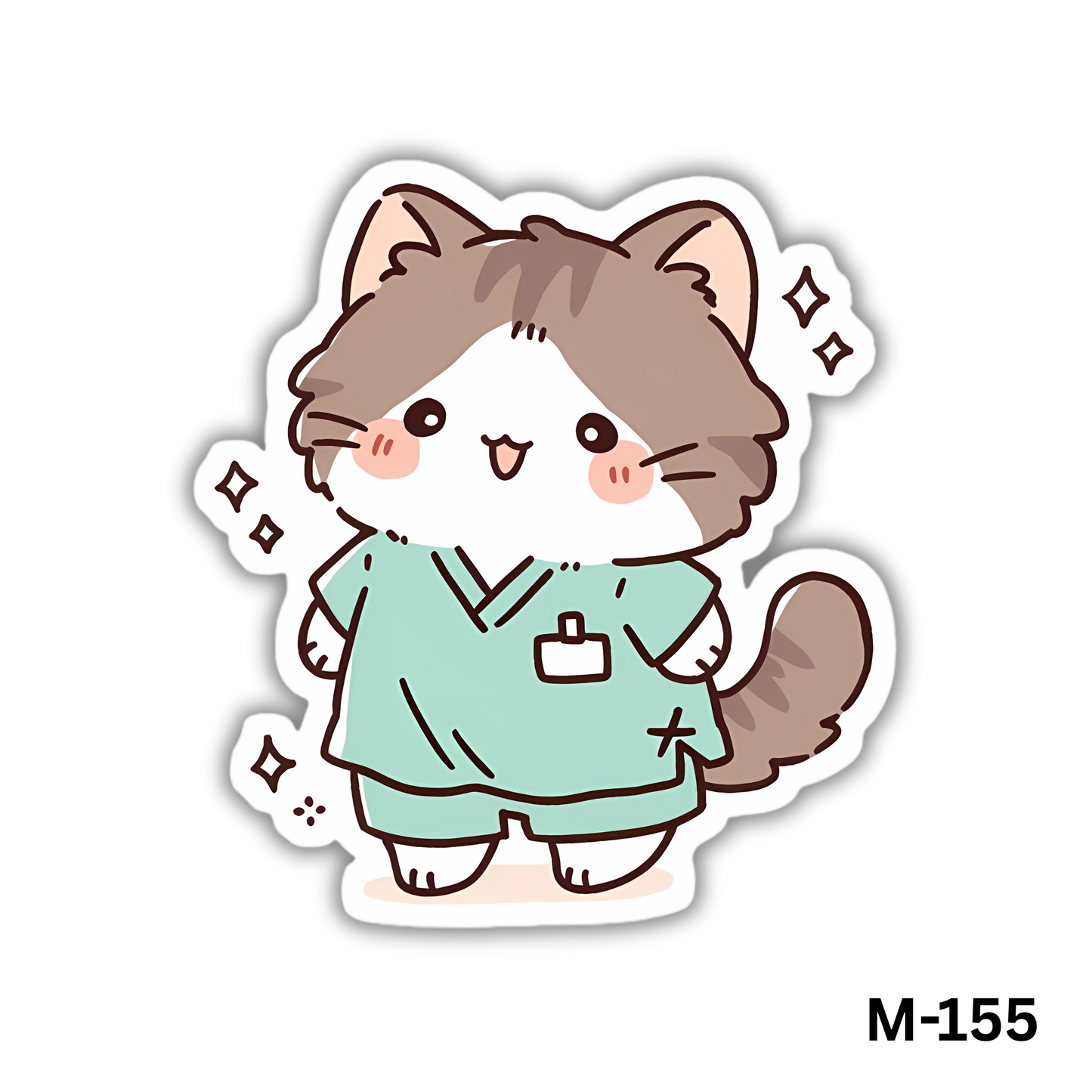 Cat in a Medical scrub(M-155)