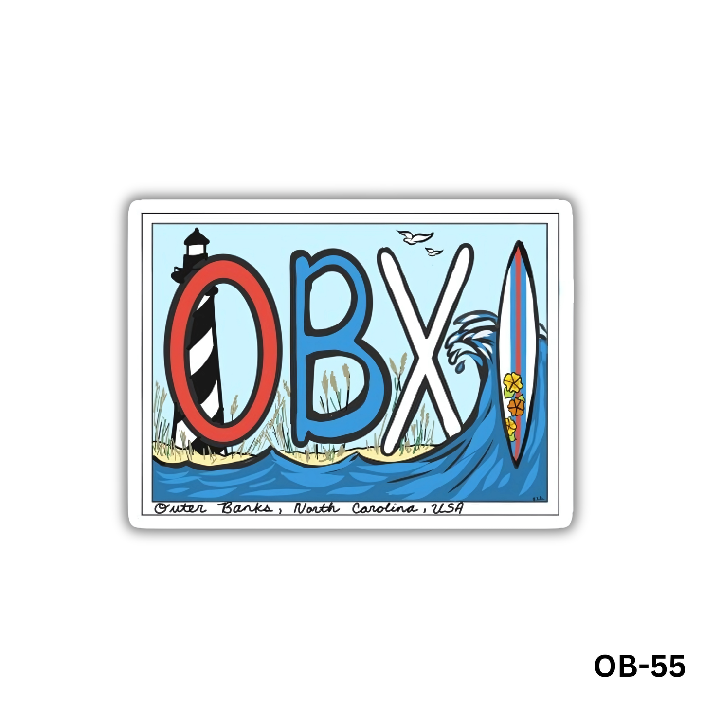 OBX , Lighthouse, Surfboard(OB-55)