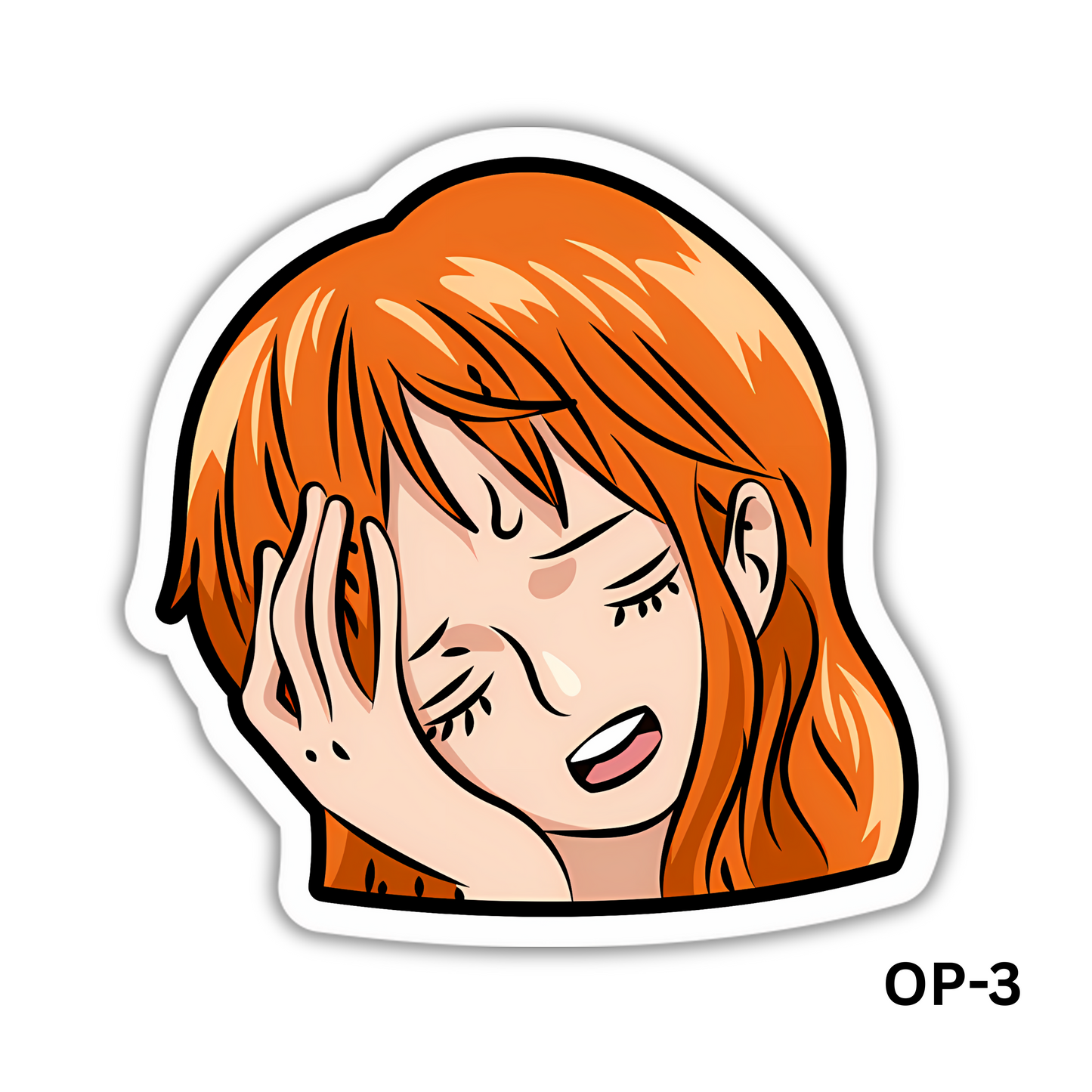 One Piece Nami Disappointed Sticker (OP-3)