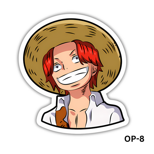 One Piece Shanks Smile Sticker (OP-8)
