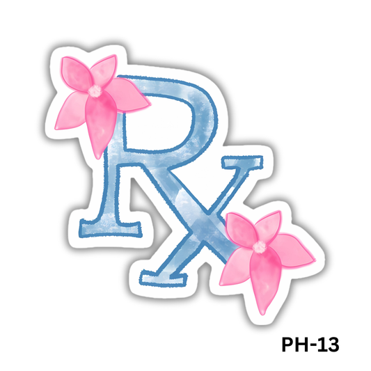 Blue RX sticker(PH-13)