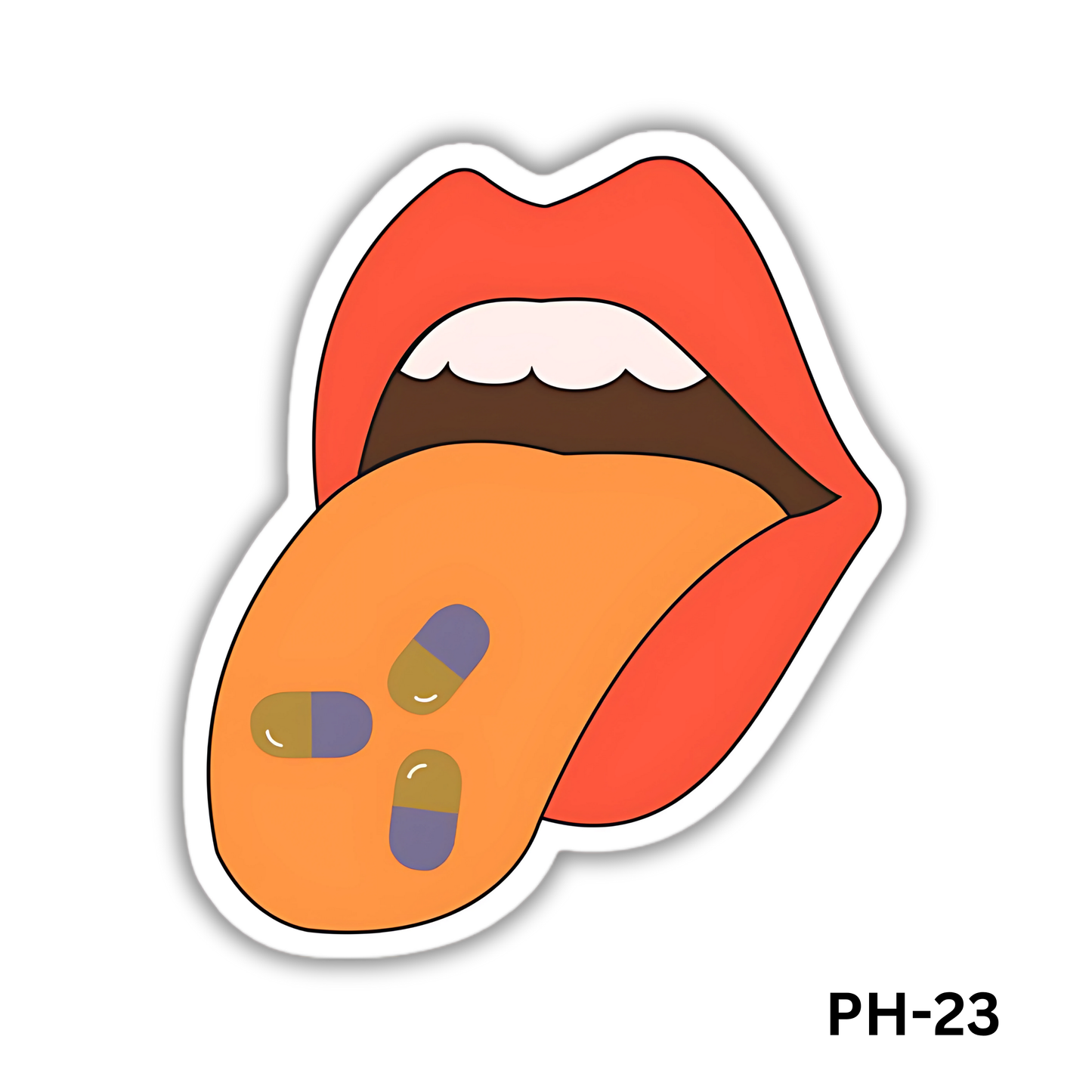 Pill Tongue sticker(PH-23)