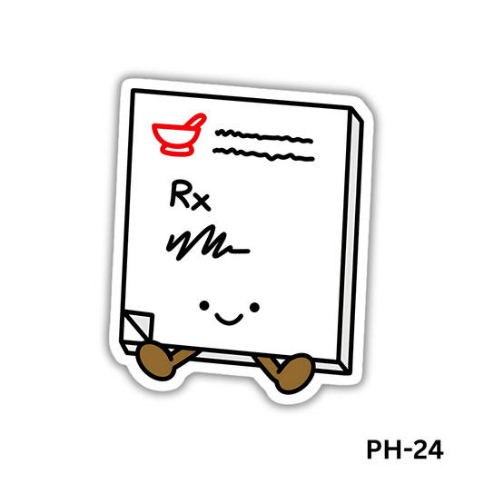 White Prescription sticker(PH-24)