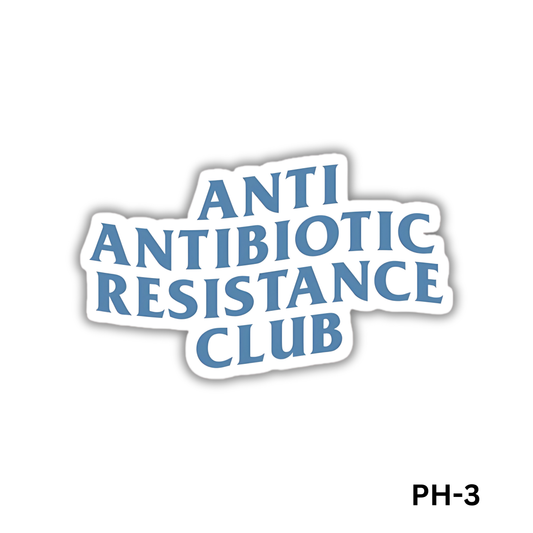 ANTI ANTIBIOTIC CLUB sticker(PH-3)