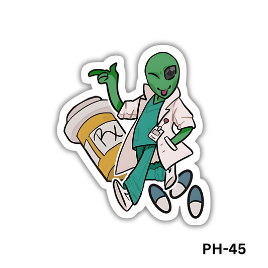 Alien Pharmacist sticker(PH-45)