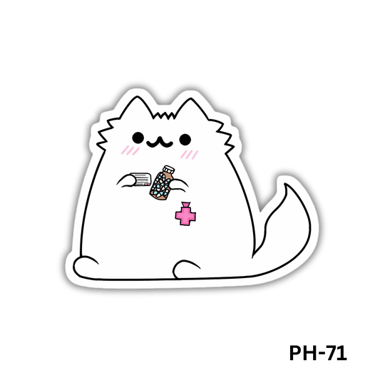 Pharmacist Cat sticker(PH-71)