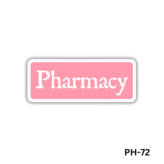 Pink Pharmacy sign sticker(PH-72)