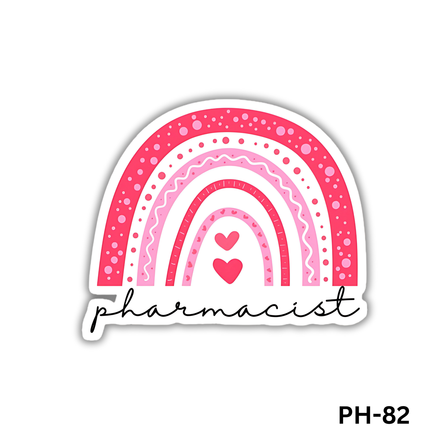 Pharmacist with hearts sticker(PH-82)