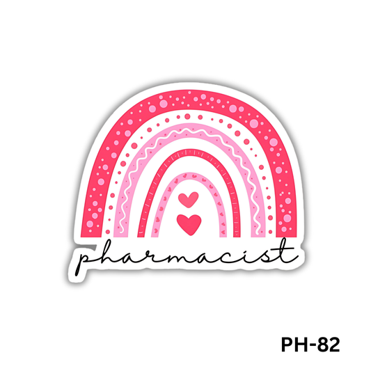 Pharmacist with hearts sticker(PH-82)