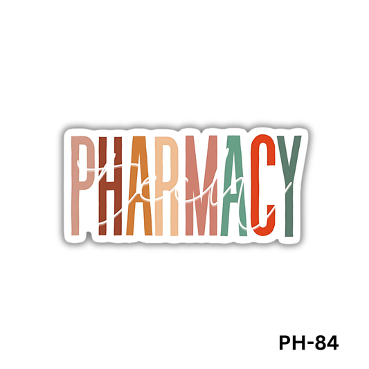 Colorful PHARMACY sticker(PH-84)