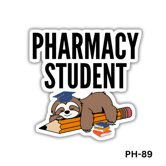 Lazy Pharmacy Student sticker(PH-89)