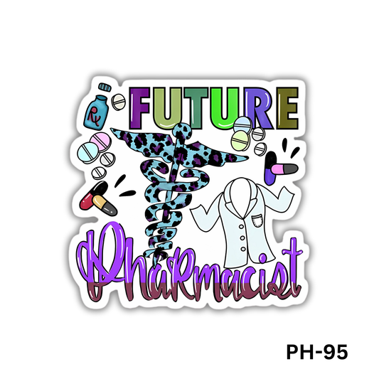 Colorful FUTURE PHARMACIST sticker(PH-95)